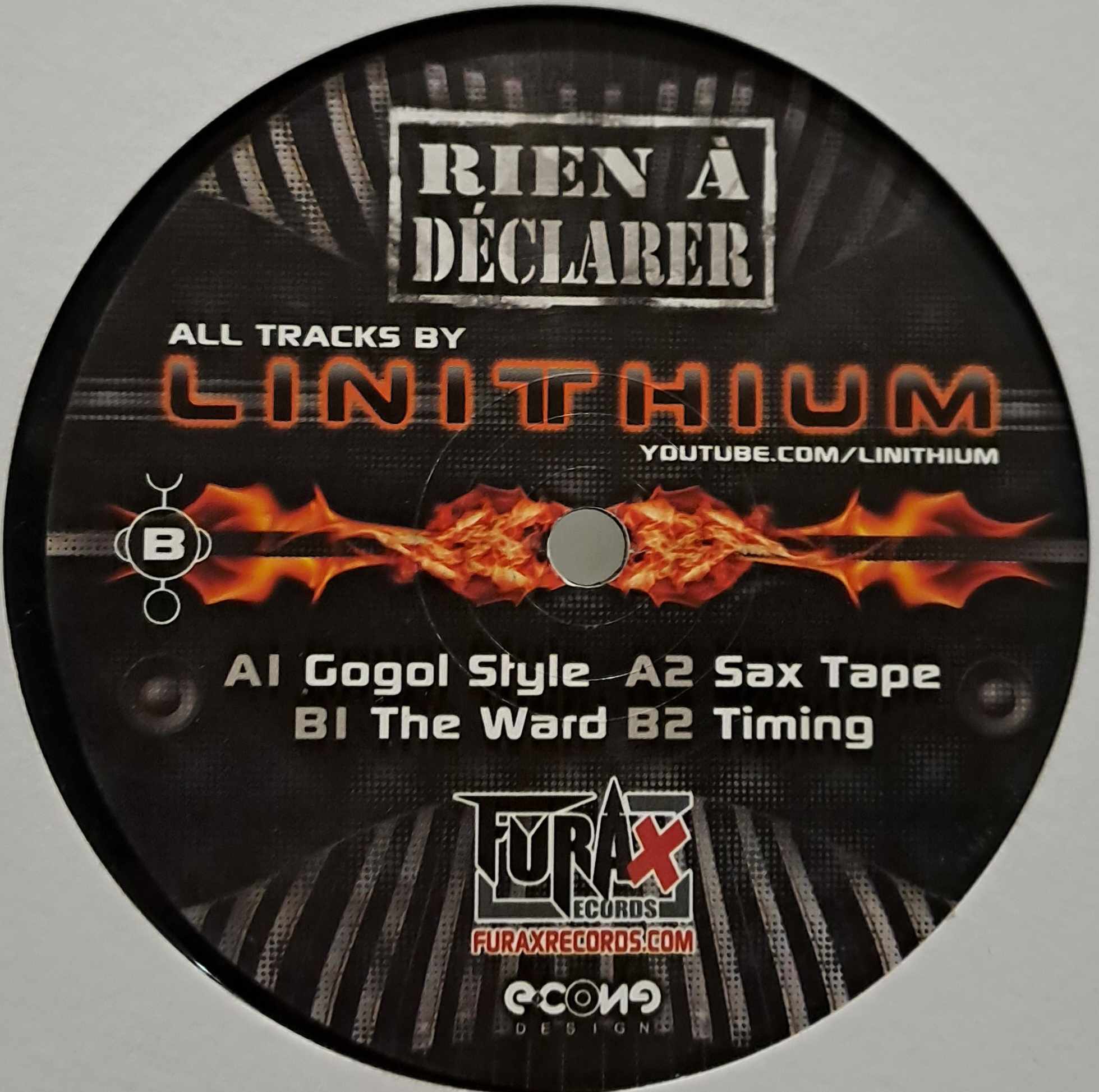 Rien A Declarer 01 - vinyle techno